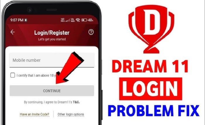 dream 11 login