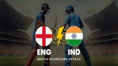 India National Cricket Team vs England Cricket Team Match Scorecard